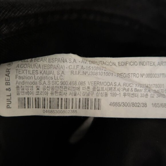 Pull & Bear High Waist Mom Jeans Gray Denim Cotton Straight Leg Women's Size 6 - Picture 13 of 13